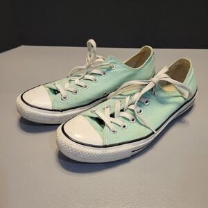 CONVERSE Chuck Taylor All Star Mint Green low top sneakers size 10